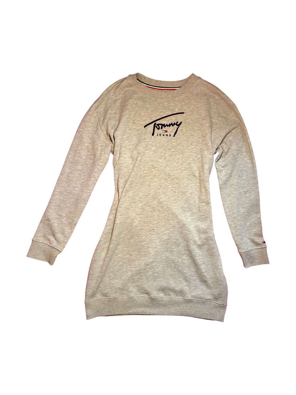 Vintage Tommy Jeans princess diana core Heather Gray Sweatshirt Dress